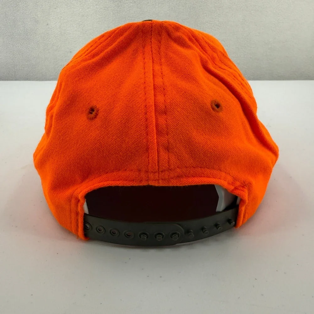 Lund Boats Hat Mens OSFA Orange Brown Snapback Fishing Cap Made in USA Kudzu